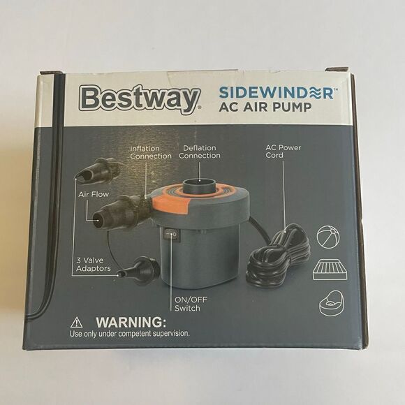 🖤 Bestway Sidewinder AC Air Pump NIB - Picture 3 of 5